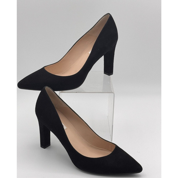 LK Bennett London Pump Womens 40 US 9 1/2 Gray Suede Shoes 3” Heel. Excellent. - Picture 1 of 6